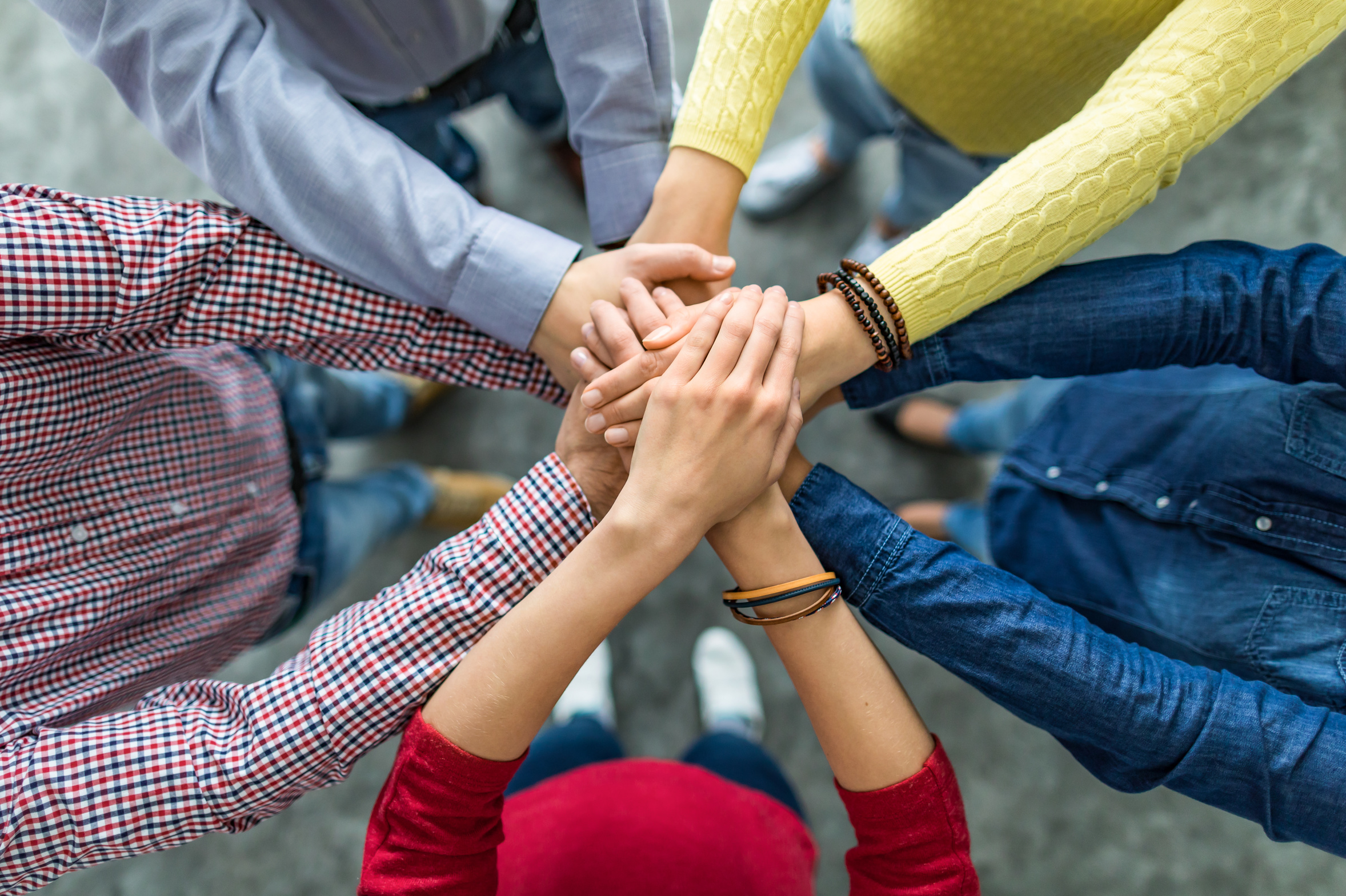 Stack of hands. Unity and teamwork concept. Stack of hands. Unity and teamwork concept.