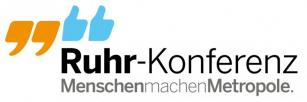 Logo_Ruhr-Konferenz Logo mit dem Schriftzug "Ruhr-Konferent. Menschen machen Metropole."