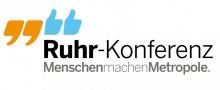 Logo mit dem Schriftzug "Ruhr-Konferent. Menschen machen Metropole."