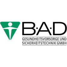 Logo mit dem Schriftzug "BAD - Gesundheitsvorsorge und Sicherheitstechnik GmbH"