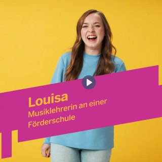 Louisa ist Lehrerin an einer Förderschule und erzählt im Video von ihrem Beruf.